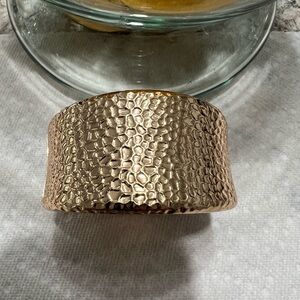 Textured Rose Gold Cuff Bracelet